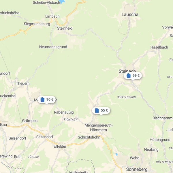 Landkarte Sonneberger Land