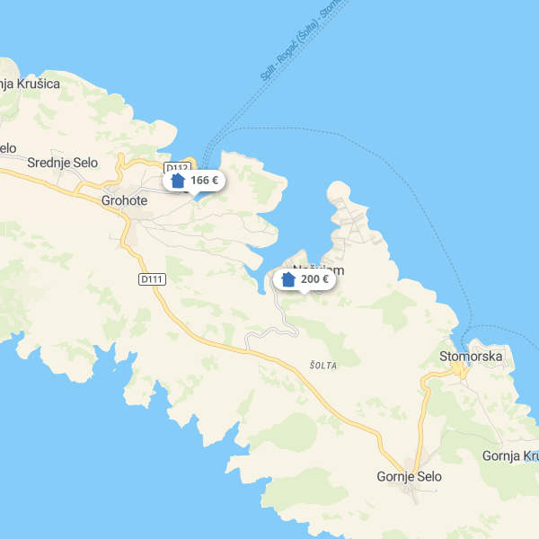 Landkarte Solta