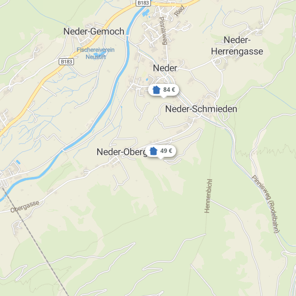 Landkarte Stubaital