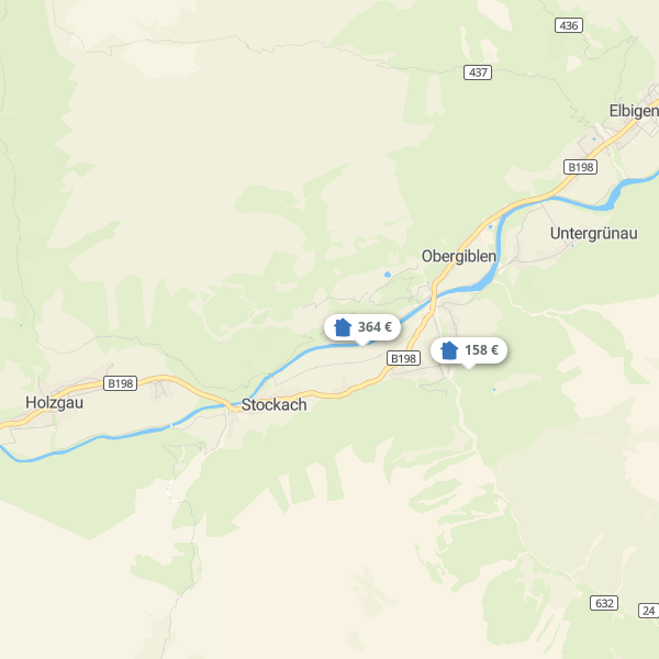 Landkarte Lechtal