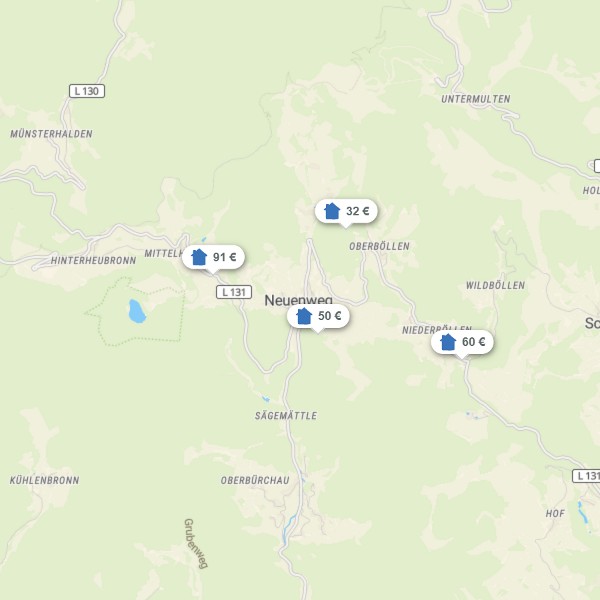 Landkarte Wiesental