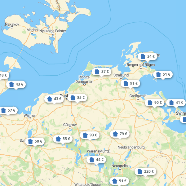 Landkarte Mecklenburg-Vorpommern