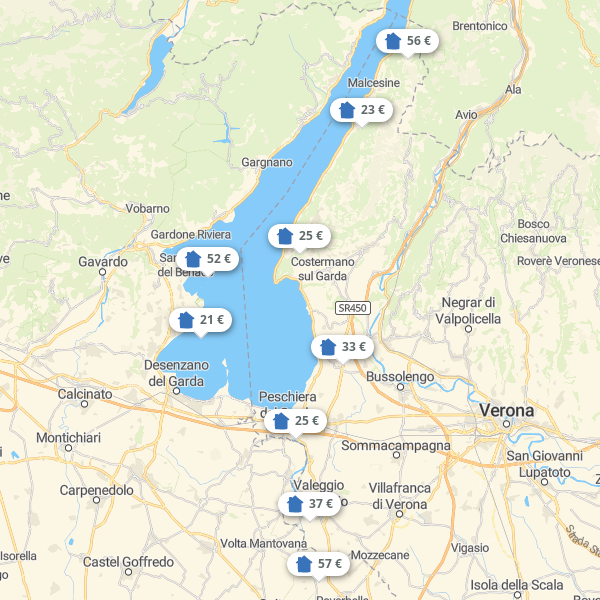 Landkarte Gardasee