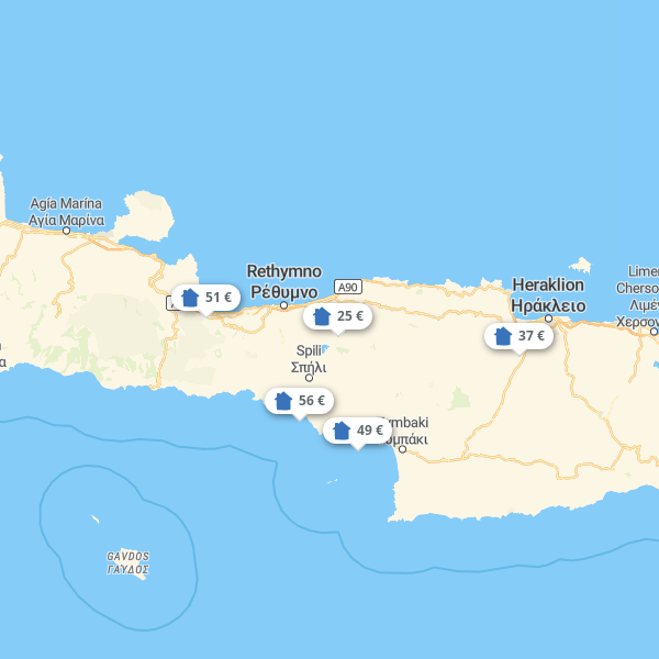 Landkarte Kreta