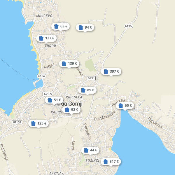 Landkarte Ciovo