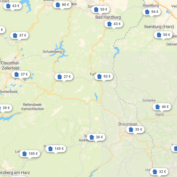 Mapa Harz