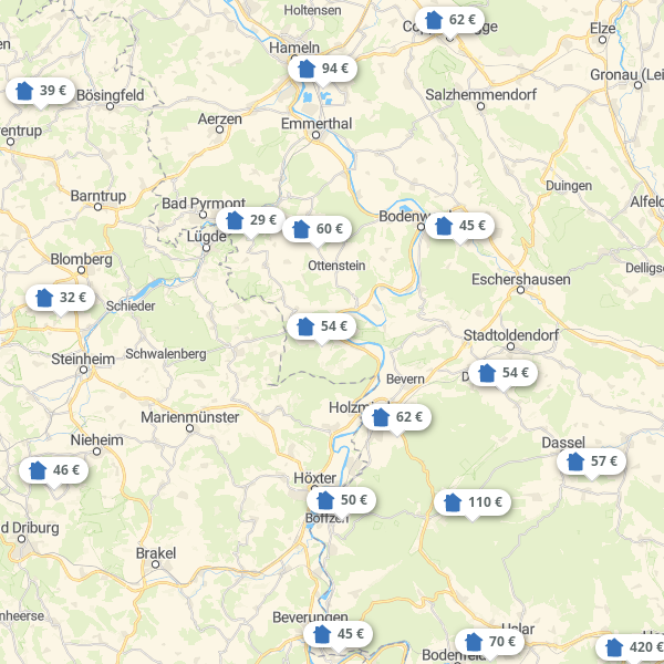 Map Weserbergland