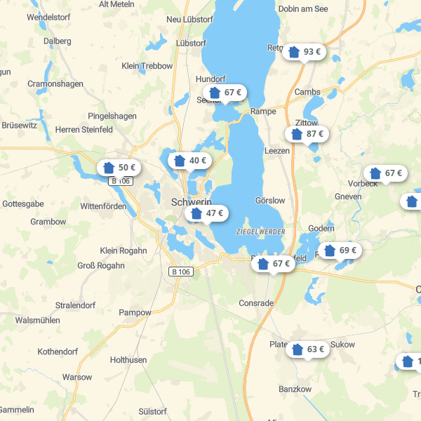 Landkarte Mecklenburg-Schwerin