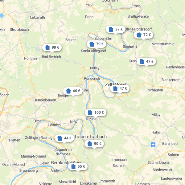 Landkarte Mosel - Saar