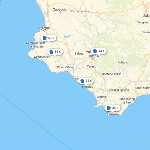 Landkarte Cilento