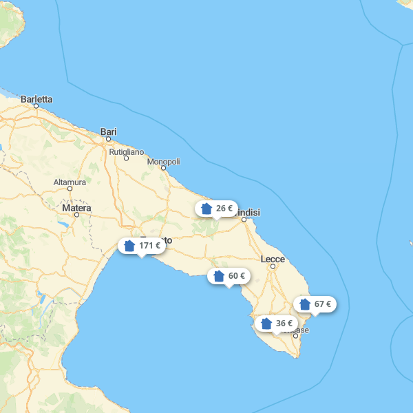Landkarte Foggia & Umland