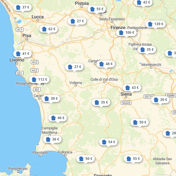 Map Tuscany