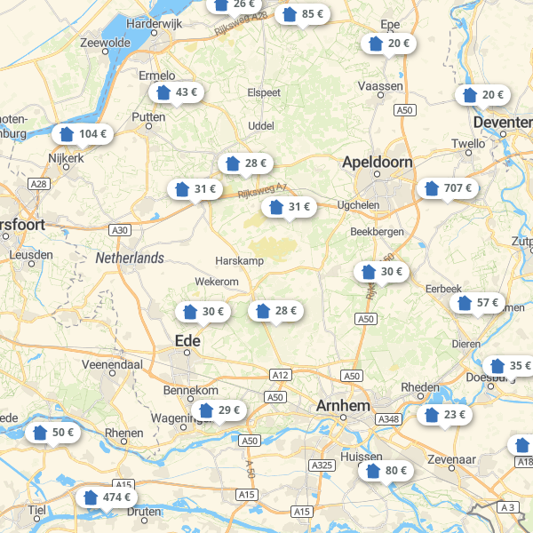 Mapa Gelderland