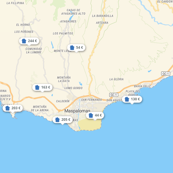 Landkarte Gran Canaria