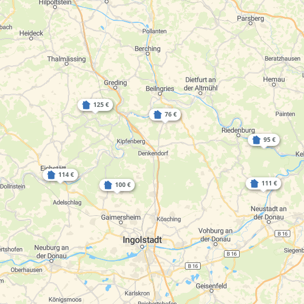 Landkarte Altmühltal