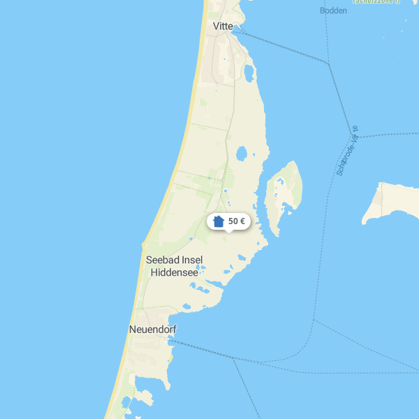 Landkarte Hiddensee
