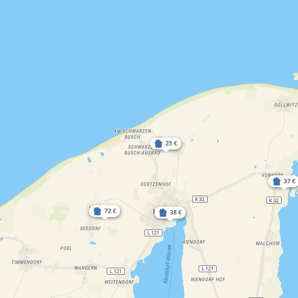 Landkarte Poel