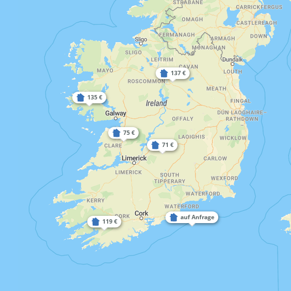 Landkarte Irland