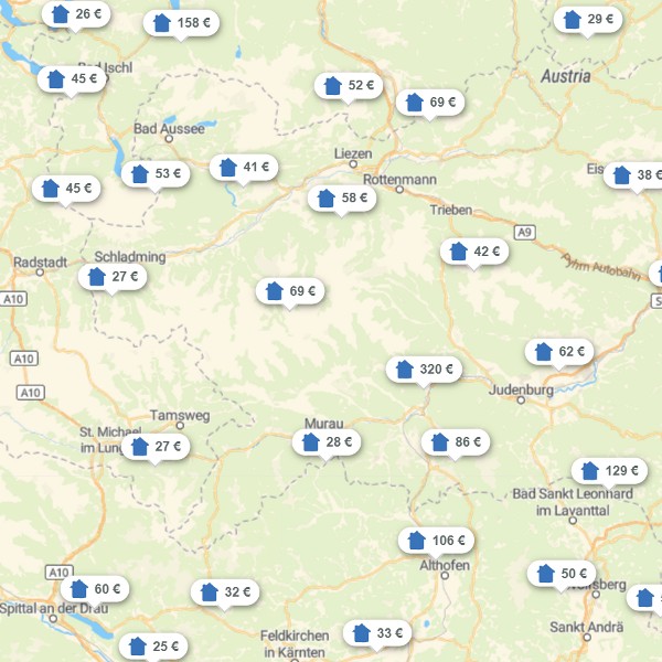 Landkarte Steiermark