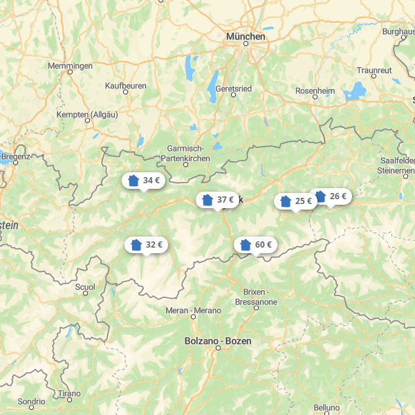 Landkarte Tirol