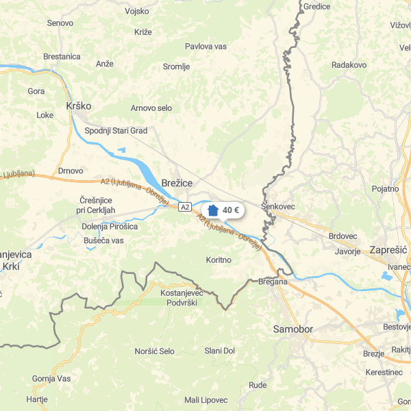 Landkarte Brezice