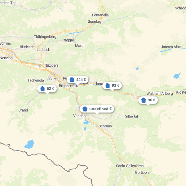 Landkarte Bludenz