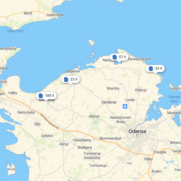 Landkarte Fünen