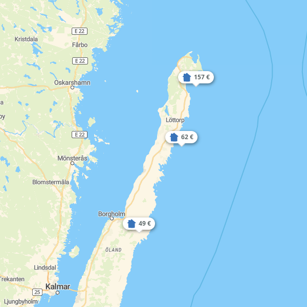 Landkarte Öland