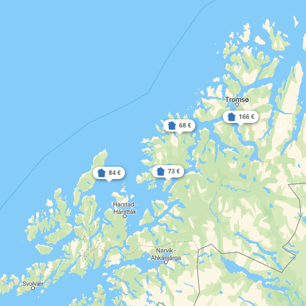 Landkarte Troms