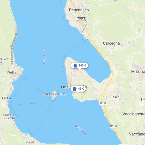 Landkarte Ortasee