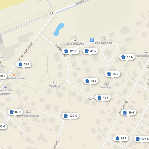 Landkarte Börgerende