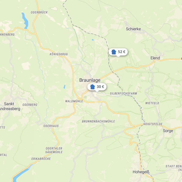 Landkarte Braunlage