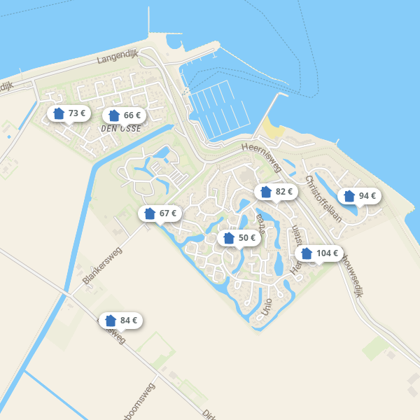 Landkarte Brouwershaven