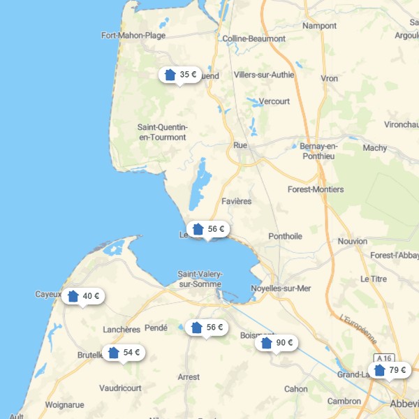Landkarte Picardie