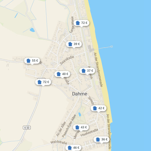 Landkarte Dahme
