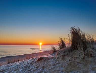 Sonnenaufgang am Strand