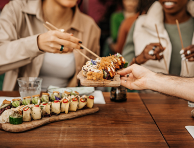 Sushi auf dem Dach