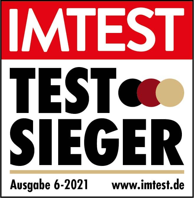Testsieger beim Verbrauchermagazin IMTEST